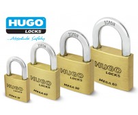 HUGO Mega Line Λουκέτο βαρέως τύπου από ορείχαλκο με 3 κλειδιά
